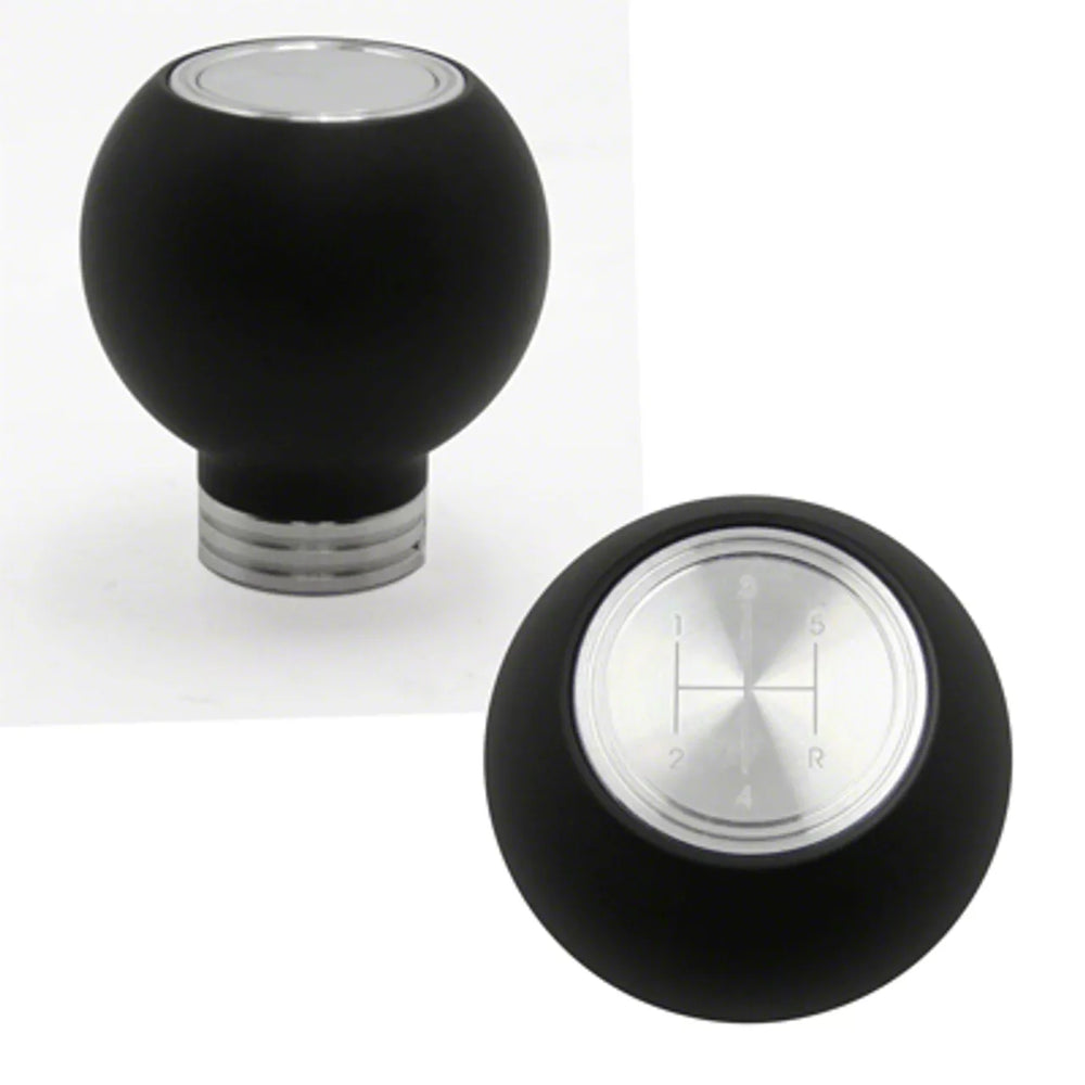 UPR 05-09 Round Composite Knob w/ 5-spd Logo - Satin 1019-01