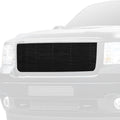 1114 SIERRA 2500/3500 BILLET GRILLE OVERLAY BOLT ON OE LOGO MOUNTS ON BILLET ALL BLACK