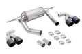 Megan Axle Back Exhaust BMW M4 F82 2015 Black Chrome Tips