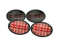 LED TAIL LIGHTS CHROME HOUSING LIGHT SMOKED LENS