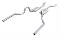 Crossmember Back Without X-Pipe Exhaust System 64-72 A-Body Split Rear Dual Exit 2.5 in Intermediate And Tail Pipe Violator Mufflers Hardware Tip Not Incl Natural 409 Stainless Steel Pypes Exhaust