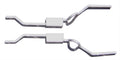 Crossmember Back Without X-Pipe Exhaust System 64-72 A-Body Split Rear Dual Exit 2.5 in Intermediate And Tail Pipe Violator Mufflers Hardware Tip Not Incl Natural 409 Stainless Steel Pypes Exhaust