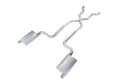 Crossmember Back w X-Pipe Exhaust System 68-73 Corvette C3 Split Rear Dual Exit 2.5 in Intermediate And Tail Pipe Violator Mufflers Hardware Incl Tip Not Incl Pypes Exhaust