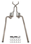 1966-71 Ford Fairlane 2.5 Hpipe Crossmember Back Rear Exit Exhaust No Mufflers