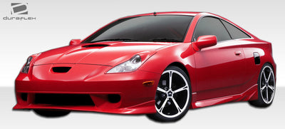 2000-2005 Toyota Celica Duraflex TD2000 Body Kit - 4 Piece - Includes TD2000 Front Bumper Cover (107501) TD3000 Side Skirts Rocker Panels (100196) TD3000 Rear Lip Under Spoiler Air Dam (100195)