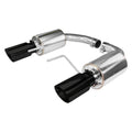 Axle Back Exhaust 15-17 Mustang GT Split Rear Dual Exit 3 in Black Tips Hardware Included Polished 304 Stainless Steel Pypes Exhaust