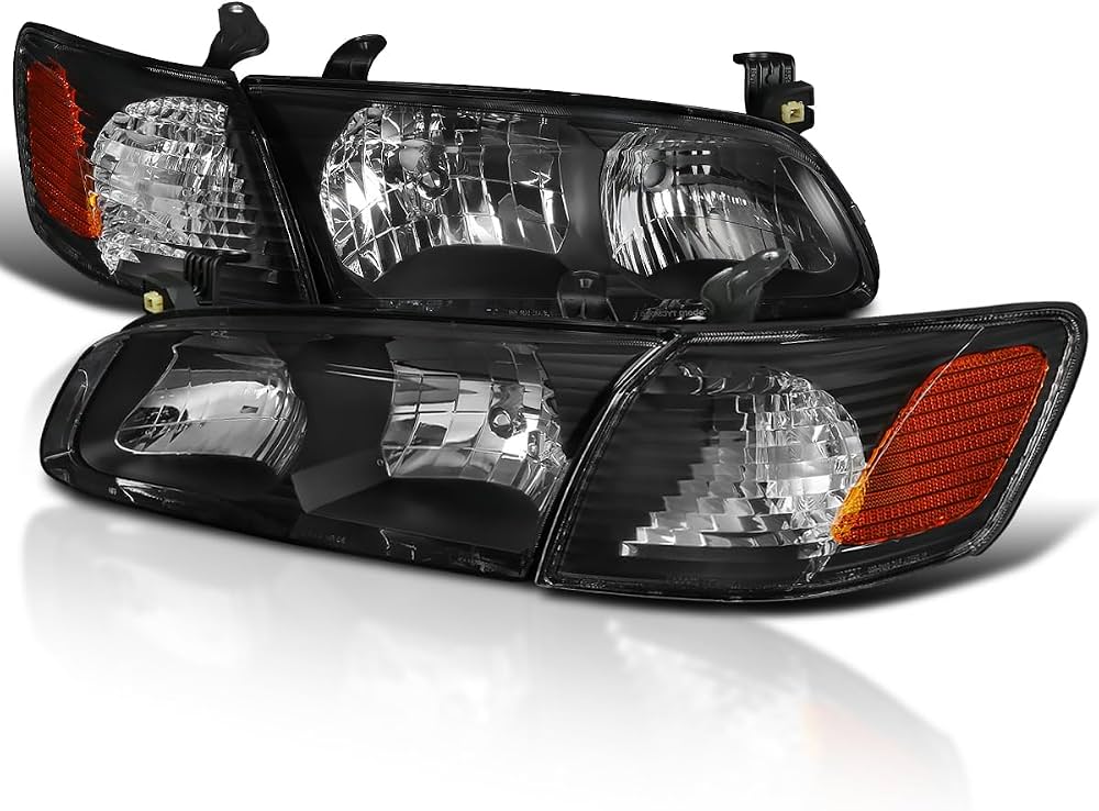 HEADLIGHTS AND CORNER LIGHTS- BLACK