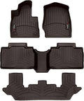 WeatherTech Cocoa Front Rear and Rear Floorliners Fits -22-26 Ford 4717161-471575-2-4
