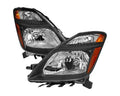 HEADLIGHTS MATTE BLACK HOUSING CLEAR LENS - NO BULBS INCLUDED