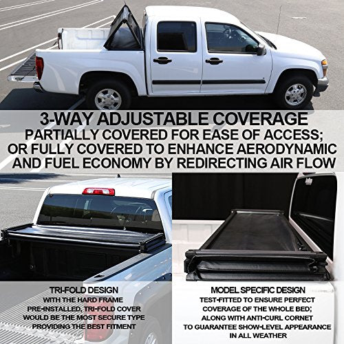 6 FEET BED TRIFOLD TONNEAU COVER