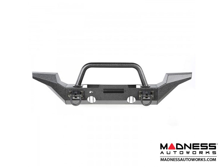 ~(117 lbs. 45X44X22)~ XHD Bumper Kit Front Overrider High Clearance 07-18 Jeep Wrangler