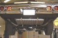 ~(60 lbs. 62X17X13)~ Crossmember Back w/H-Pipe Exhaust System 64-74 GM A Body Split Rear Dual Exit 3 in Intermediate And Tail Pipe Hardware Incl Muffler And Tip Not Incl Pypes Exhaust