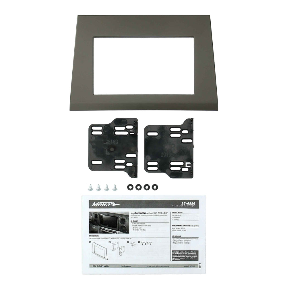 06-07 JEEP COMMANDER STEREO INSTALLATION KIT-DARK KHAKI