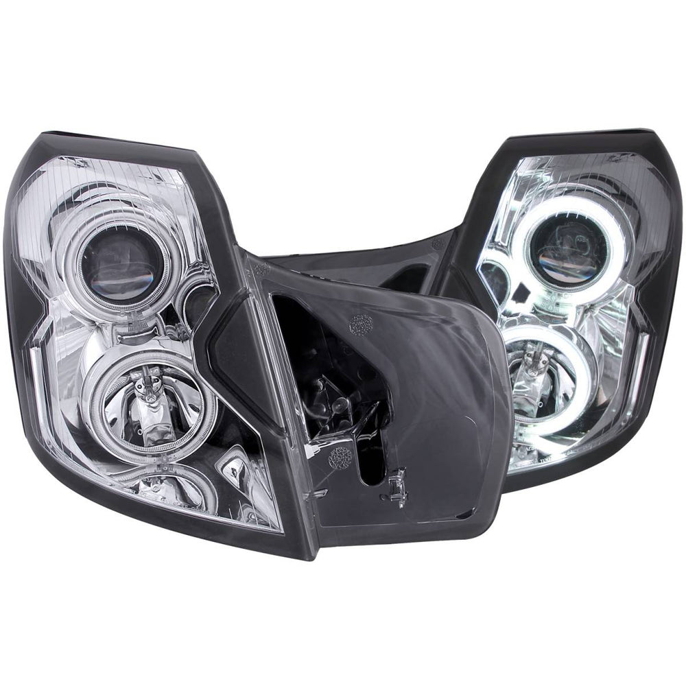 0307 CTS PROJECTOR HALO CHROME CLEAR CCFL HEADLIGHTS DRIVER/PASSENGER