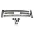 Grill: 2005 Ford Excursion and Pick Up Full Size F250-F550 Super Duty without fog lights; Grille; main and bumper grills; overlay; EZ install; 6 piece; billet