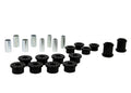 Control arm - upper and lower bushing 14 Bushings 8 Tubes Grease