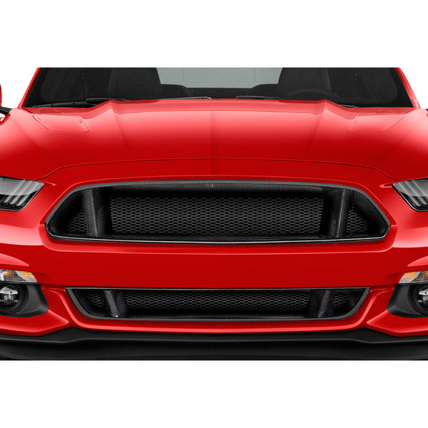2015-2017 Ford Mustang Carbon Creations Upper CVX Grille - 1 Piece