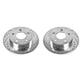 Drilled & Slotted Rear Brake Rotor Pair