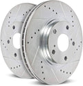 Drilled & Slotted Rear Brake Rotor Pair