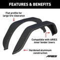 REAR FENDER FLARE, CARBIDE JL