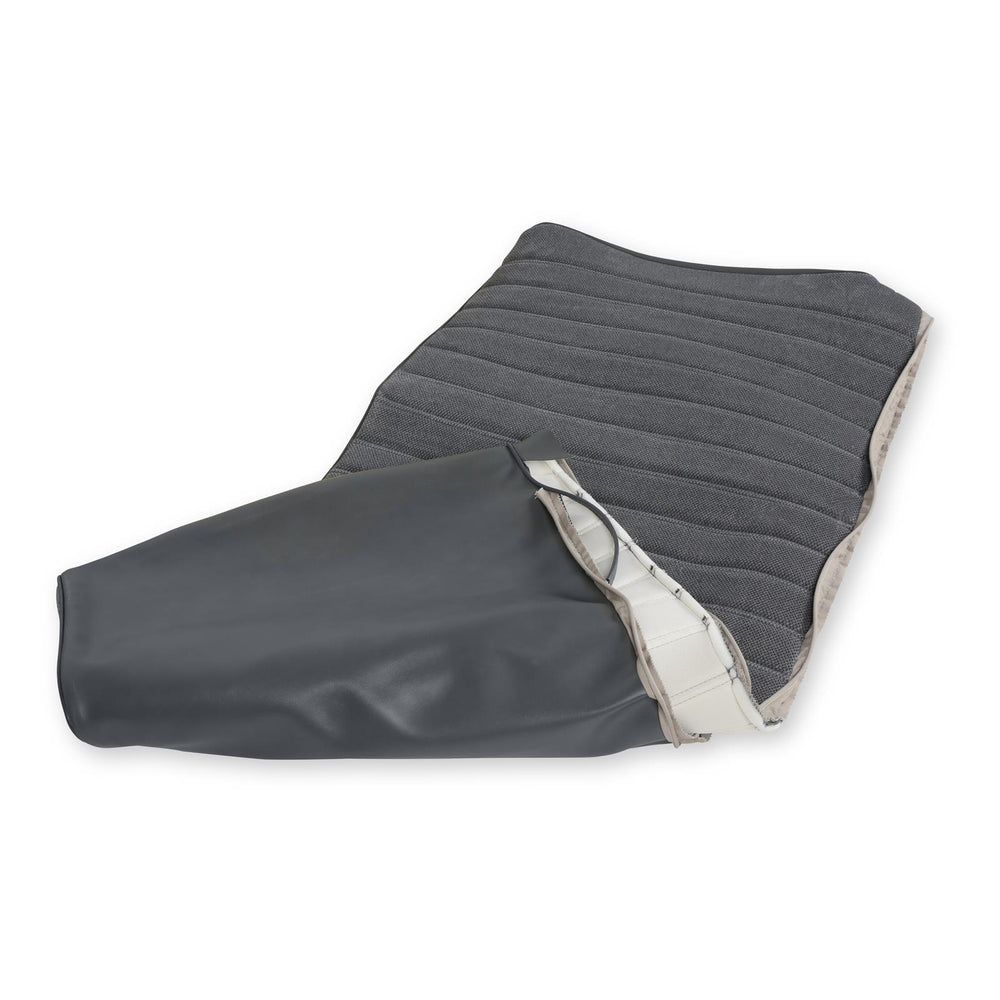 8187 C/K SEAT UPHOLSTERY KIT FULL PLEAT CLOTH/VINYL GREY/CHARCOAL