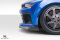 2016-2018 Chevrolet Camaro V8 Duraflex Grid Front Bumper Air Duct Extensions Add Ons Spat Extensions - 2 Piece