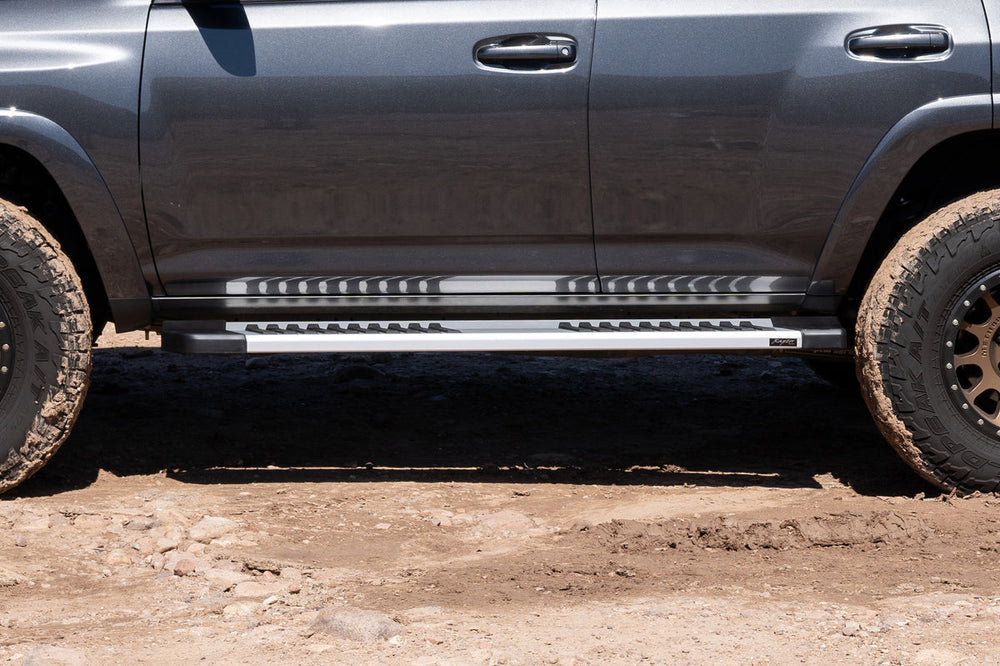 10C 4RUNNER 6IN RUNNING BOARDS STEPS BRUSHED ALUMINUM