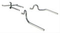 Crossmember Back w Xchange Exhaust System 70-71 GTO 68-72 442 Split Rear Dual Exit 2.5 in Intermediate And Tail Pipe w Valance Cutouts Race Pro Mufflers Hardware Incl Tip Not Incl Pypes Exhaust