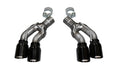 17-18 CHAL 5.7L 2.75in CB DRE 3.5in XTRM Cat-Back Dual Rear Exit with Polished GTX2 Tips