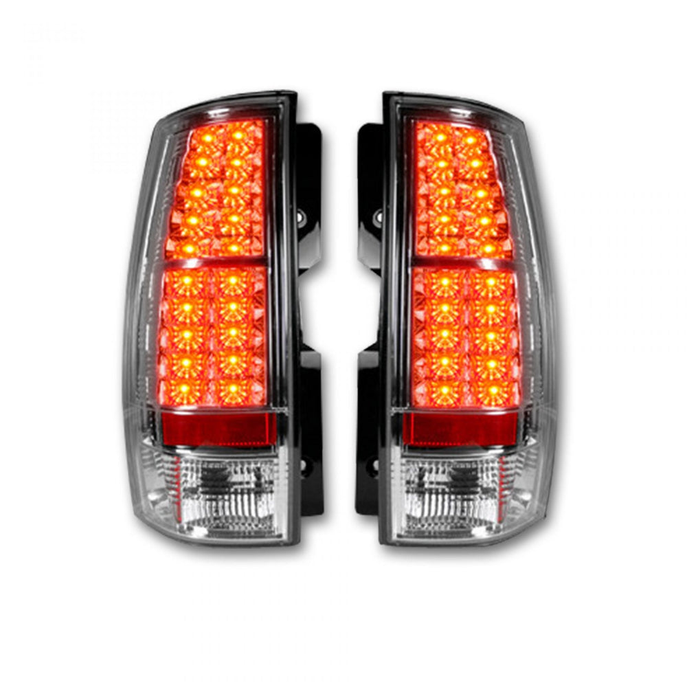 ~(12 lbs. 22X18X8)~ Chevy and GMC Tahoe Yukon Suburban Denali 07-11 LED TAIL LIGHTS - Clear Lens