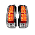 ~(12 lbs. 22X18X8)~ Chevy and GMC Tahoe Yukon Suburban Denali 07-11 LED TAIL LIGHTS - Clear Lens