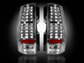 ~(12 lbs. 22X18X8)~ Chevy and GMC Tahoe Yukon Suburban Denali 07-11 LED TAIL LIGHTS - Clear Lens