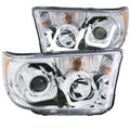 0713 TUNDRA/0815 SEQUOIA PROJECTOR HEADLIGHTS W/UBAR CHROME CLEAR DRIVE/PASS