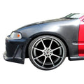 1992-1995 Honda Civic 2DR / HB Carbon Creations OEM Look Fenders - 2 Piece