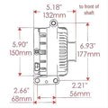 ALT FORD 4G NATURAL 200A 6 GRV PULLEY TRANS MTG 1 WIRE