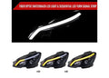 W204 2 DOOR COUPE 4 DOOR SEDAN HALOGEN PROJECTOR HEADLIGHTS WITH SEQUENTIAL SWITCHBACK TURN SIGNAL MATTE BLACK HOUSING SMOKED LENS