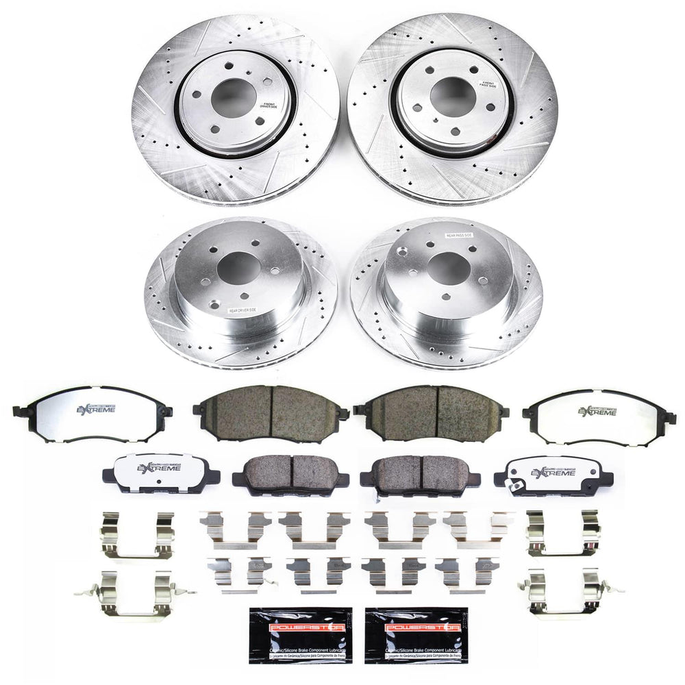 Power Stop 2009 Infiniti FX35 Front and Rear Z26 Street Brake Kit