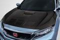 2017-2021 Honda Civic TypeR Carbon Creations EVS Hood - 1 Piece