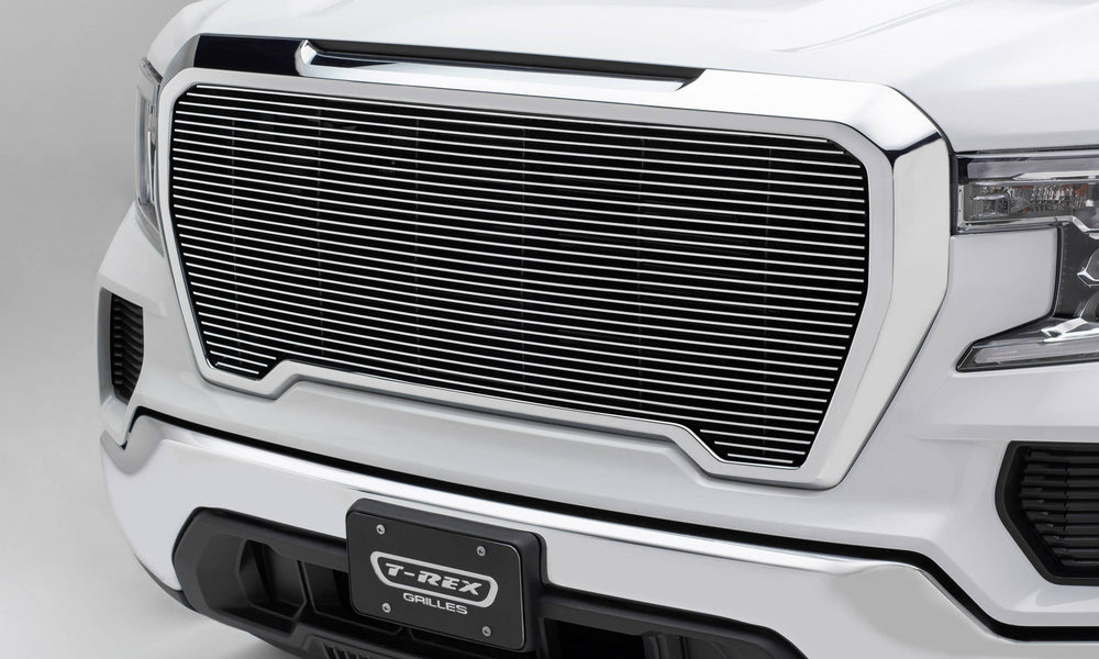 1921 SIERRA 1500 BILLET GRILLE POLISHED ALUMINUM 1PC INSERT (LOGO PLATE NOT INCL)