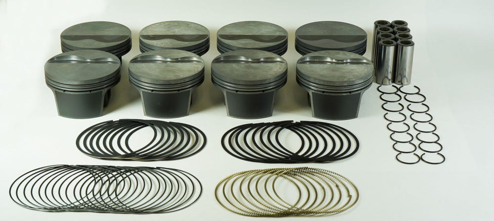 Mahle MS Piston Set GM LS 378cid 4.075in Bore 3.622in Stk 6.125in Rod .927 Pin -5.8cc 10.2 CR