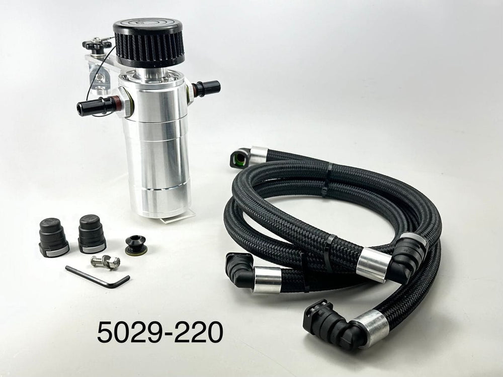 UPR 15-21 Mustang GT Dual Inlet Breather Tank - Satin 5029-220