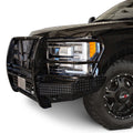 1719 F250/F350 FRONT BUMPER BLACK POWDER COATED W/LIGHT MOUNT WILL WORK W/ADAPTIVE CRUISE OPTION