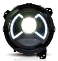 ~(7 lbs. 24X12X6)~ Jeep Wrangler JL/Gladiator JT Headlights w/ White X-Wing DRL