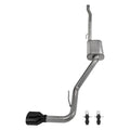 ~(50 lbs. 60X12X12)~ Cat-Back Exhaust System 2020 Jeep JT Gladiator Rubicon Single side exit 2.5 in Intermediate And Tail Pipe Street Pro Mufflers/Hardware Incl black Tip Incl Pypes Exhaust