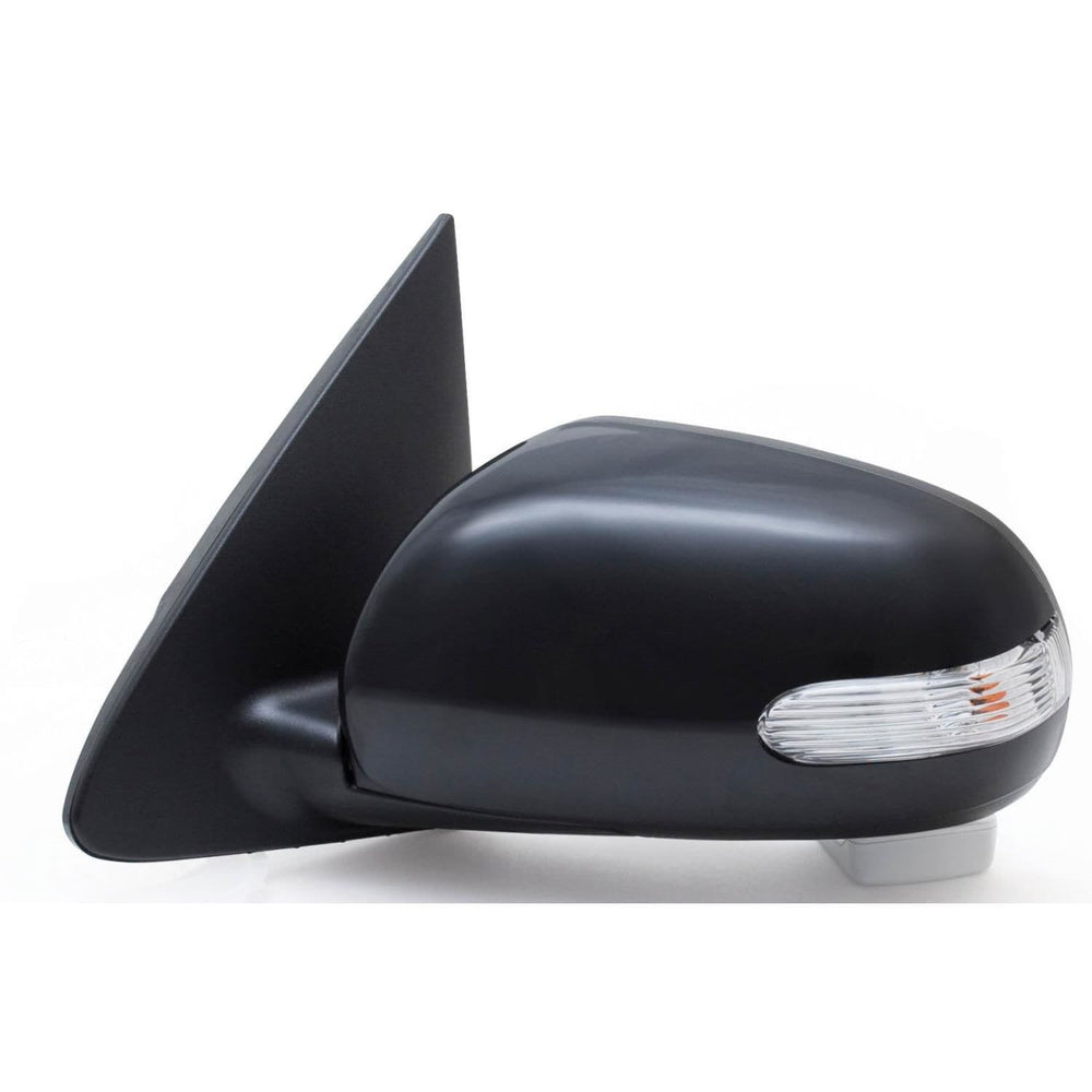 1012 KIA FORTE SEDAN LH HEATED POWER FOLDAWAY OE MIRROR BLACK PTM COVER W/TURN