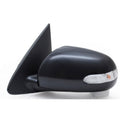 1012 KIA FORTE SEDAN LH HEATED POWER FOLDAWAY OE MIRROR BLACK PTM COVER W/TURN