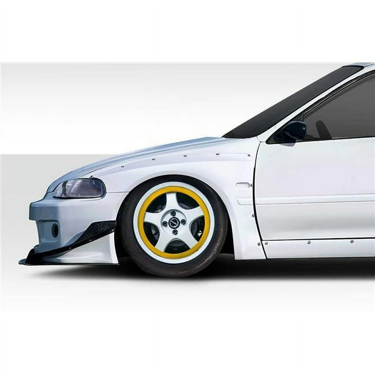 1992-1995 Honda Civic 2dr / HB Duraflex TKO RBS Wide Body Front Fenders - 2 Piece
