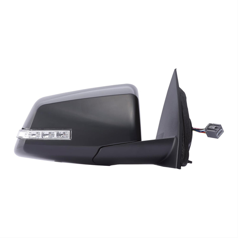 0712 TRAVERSE/ACADIA/OUTLOOK RH HEATED PWR FOLDAWAY OE MIRROR BLACK PTM W/BLIND SPOT & TURN SIGNAL