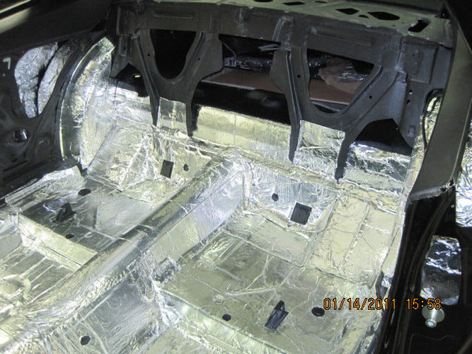 COMPLETE VEHICLE CUSTOM INSULATION KIT POLYMER BLACK BACKING SILVER