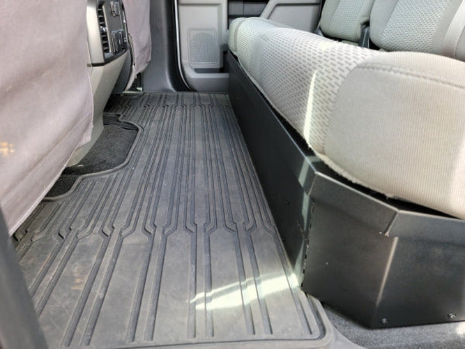 LOCKABLE UNDER-SEAT STORAGE BOX FOR